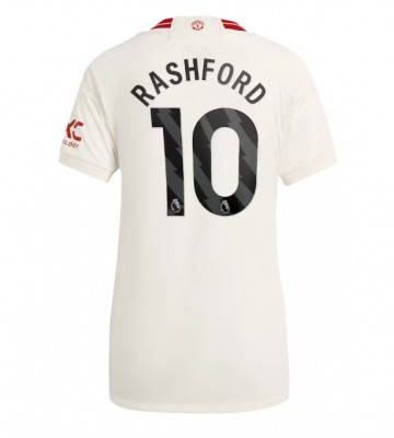 Manchester United Marcus Rashford #10 Tercera Equipación Mujer 2023-24 Manga Corta